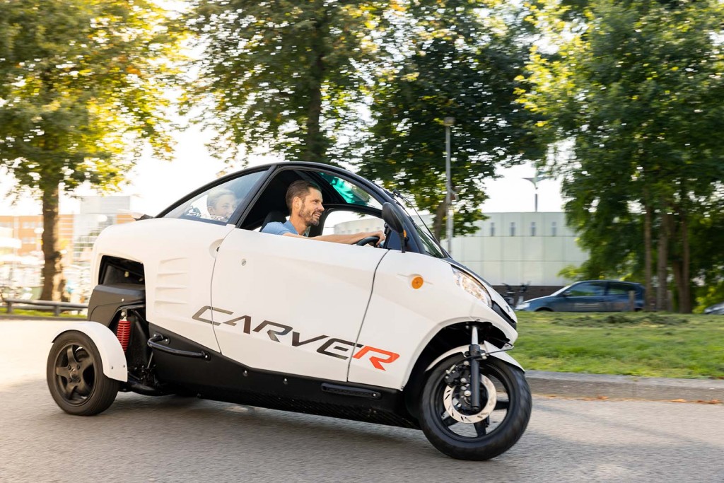 Carver Electric teams with top EV garage for threewheeler tests Move